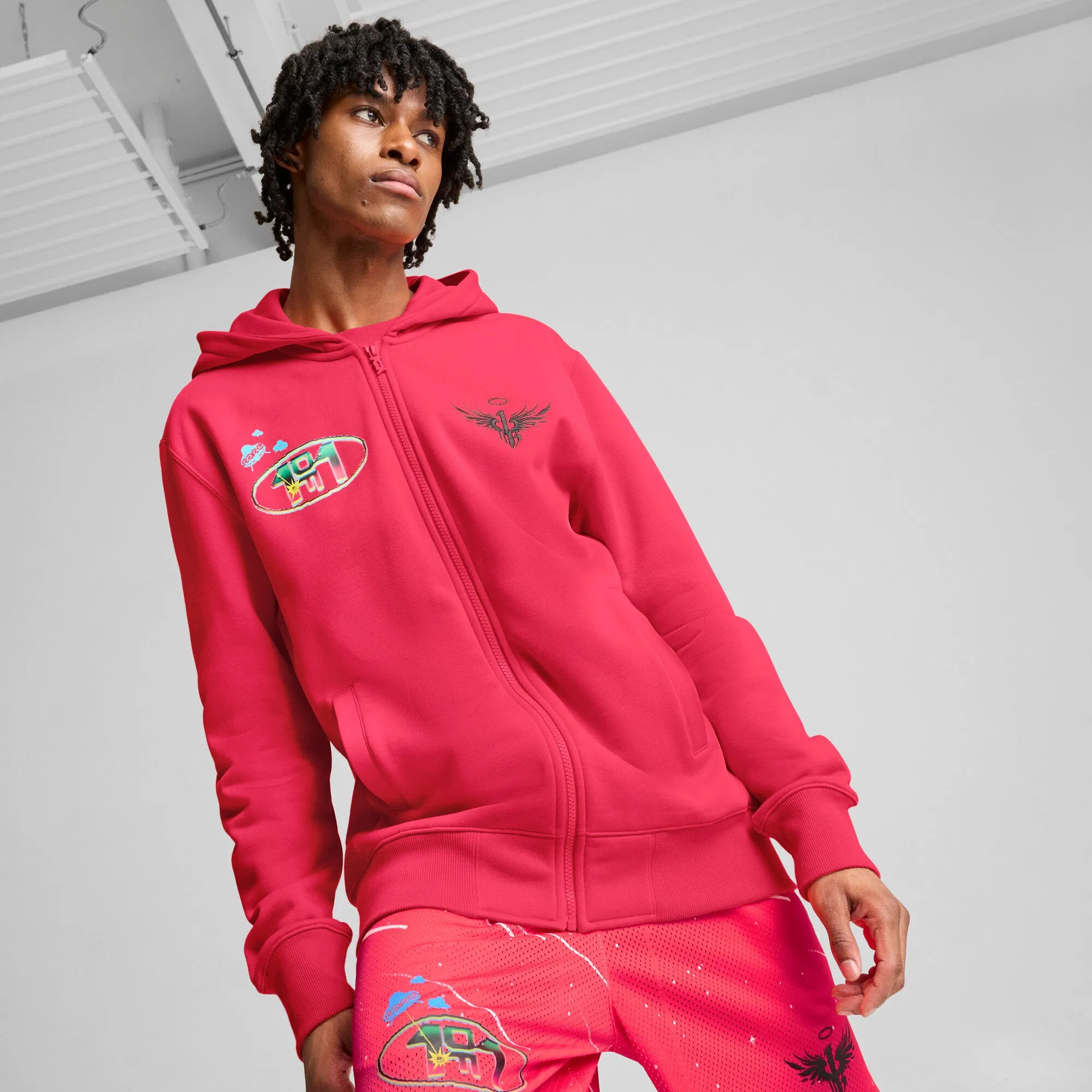 PUMA Men's x LAMELO BALL 1Love Full-Zip Basketball Hoodie Men