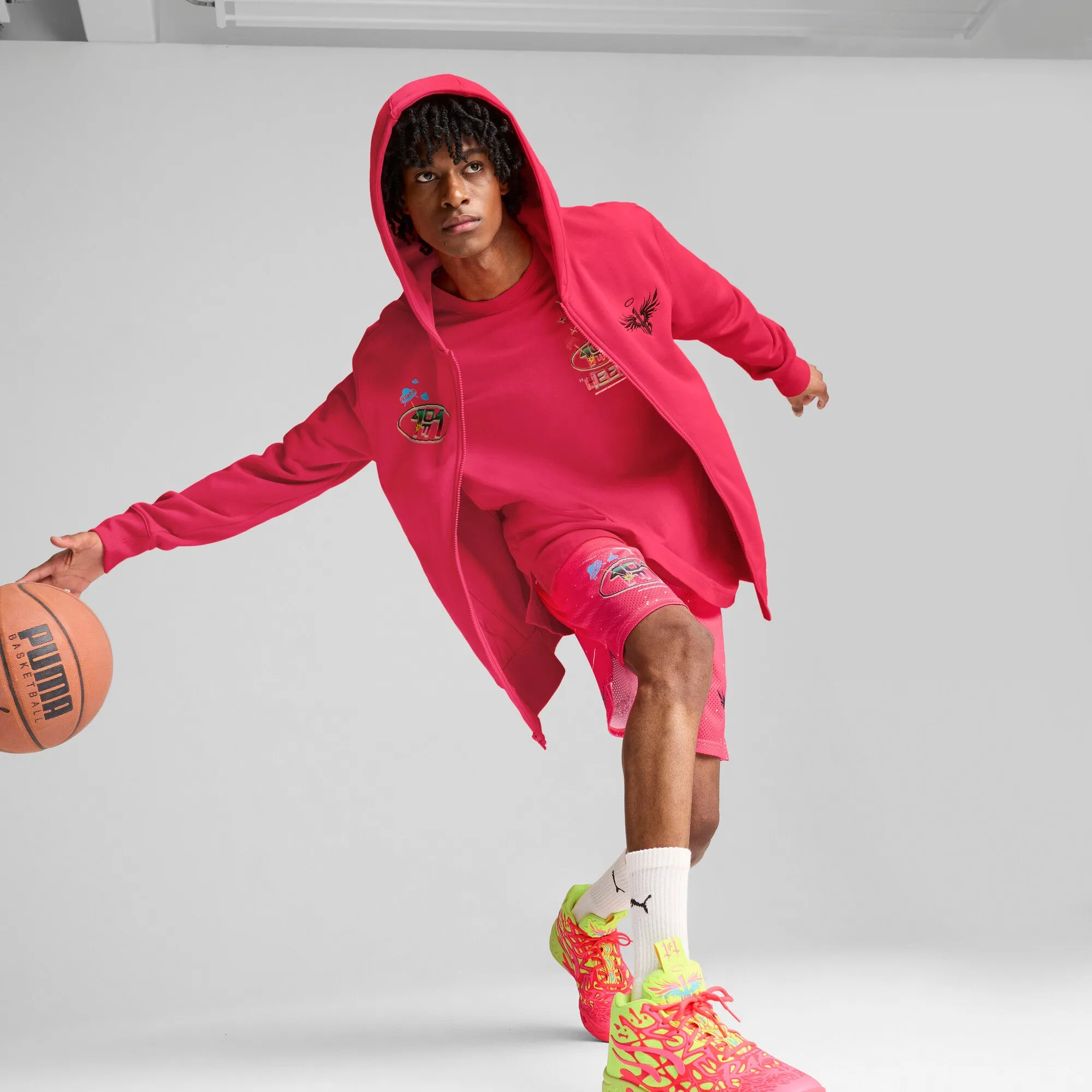 PUMA Men's x LAMELO BALL 1Love Full-Zip Basketball Hoodie Men
