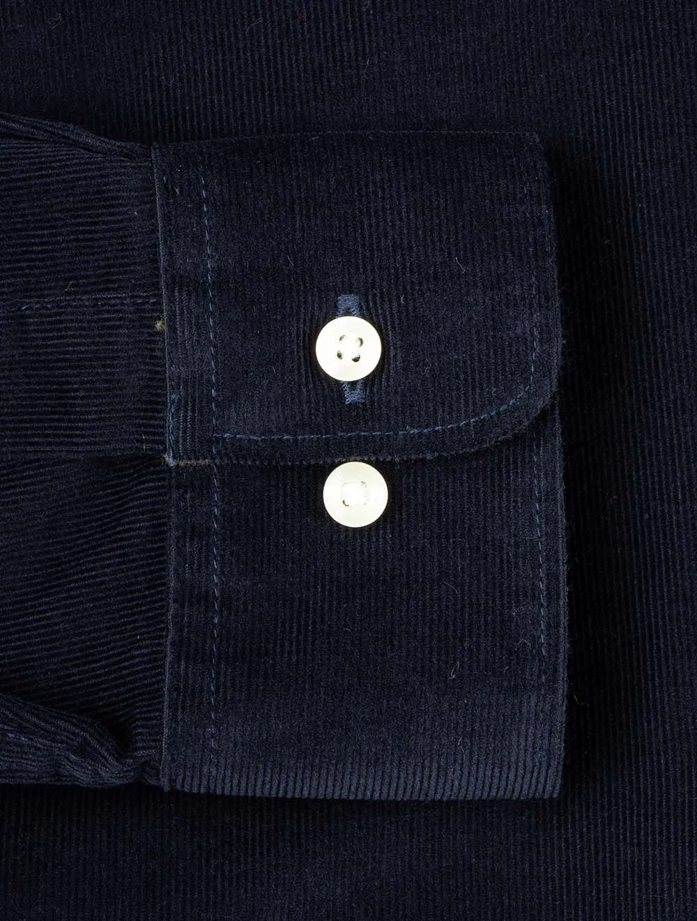 Ramsey Tailored Corduroy Shirt Navy
