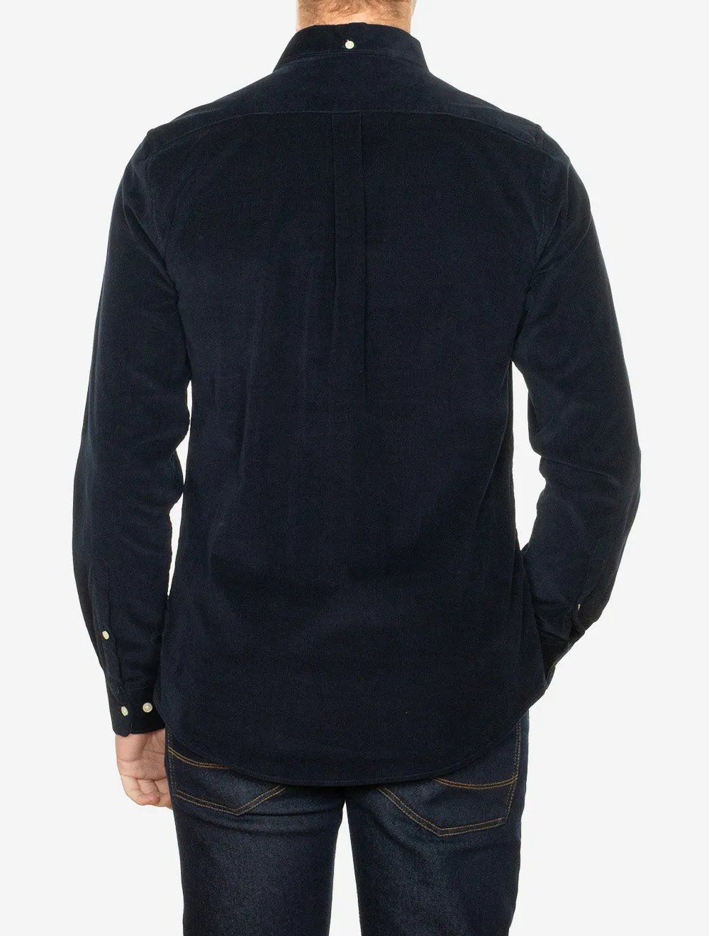 Ramsey Tailored Corduroy Shirt Navy
