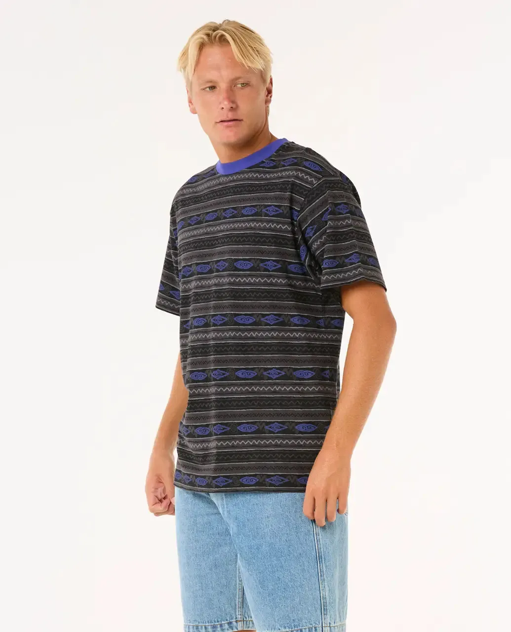 Raw Energy Vibal T-Shirt in Washed Black