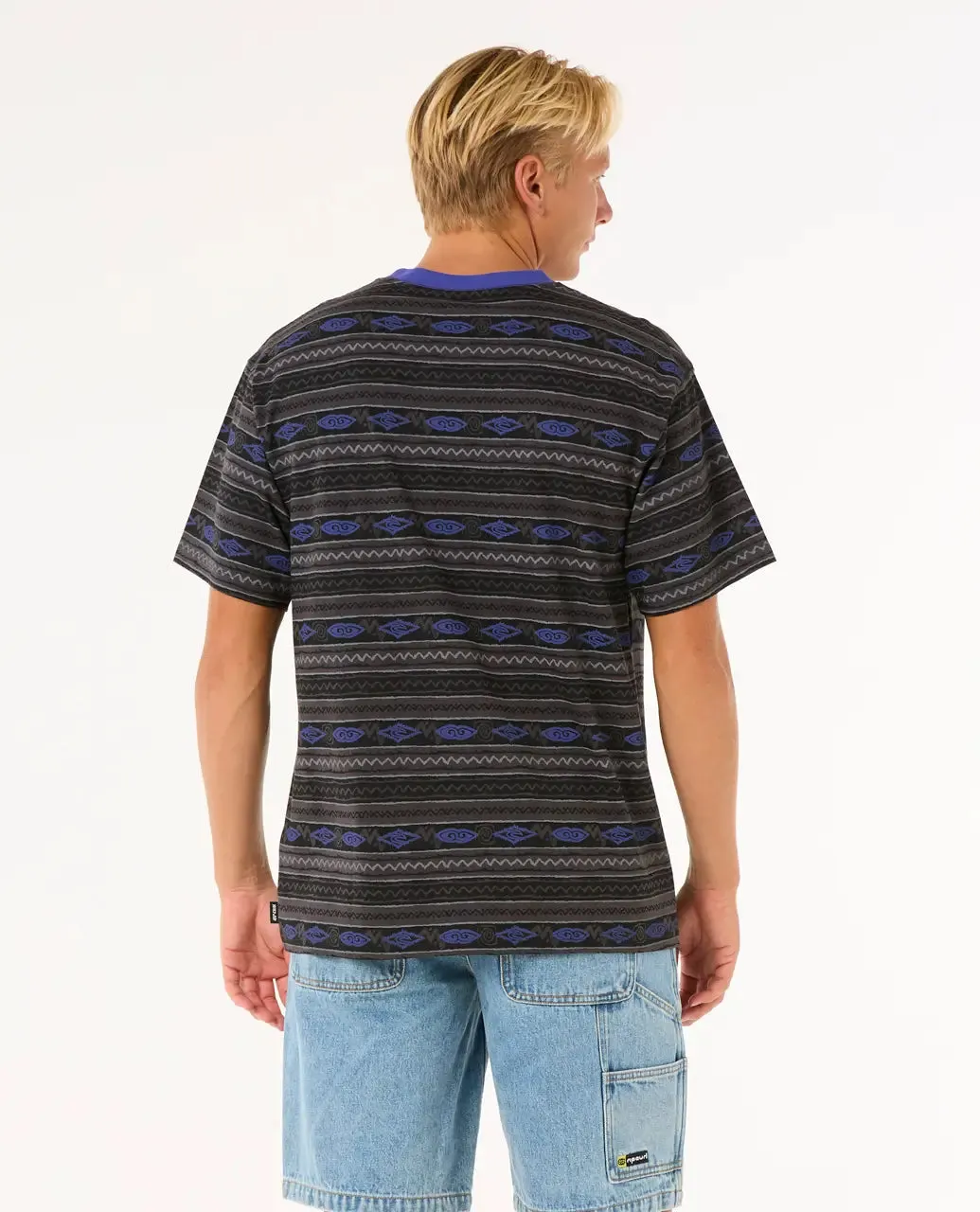 Raw Energy Vibal T-Shirt in Washed Black