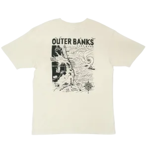 REAL Outer Banks Map Tee-Bone