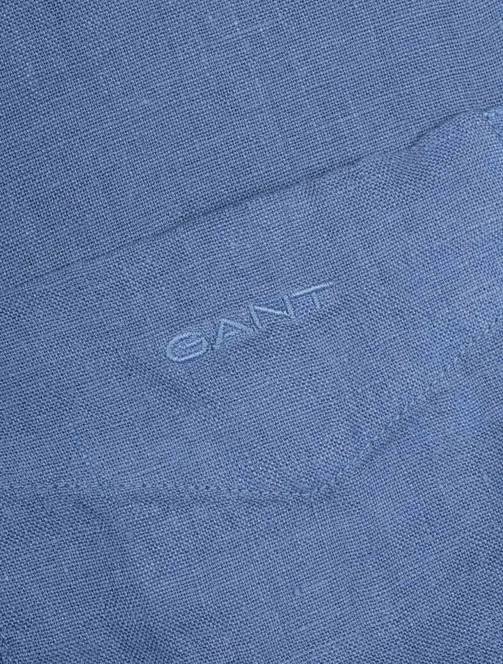 Regular Fit Garment Dyed Linen Shirt Salty Sea