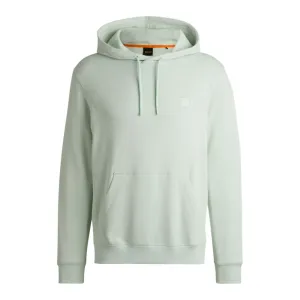 Regular-fit hoodie in cotton terry with logo patch