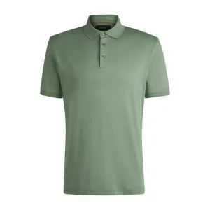 Regular-fit polo shirt in mercerized Italian cotton
