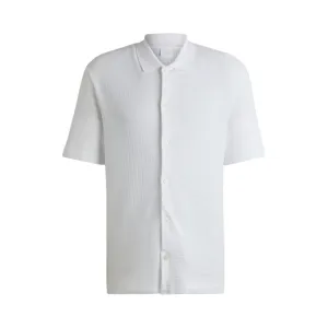 Regular-fit shirt in waffle cotton
