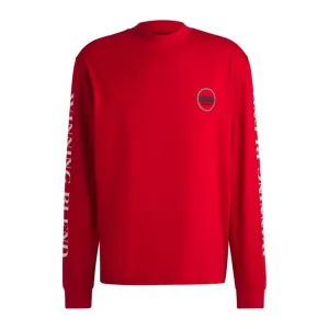 Relaxed-fit T-shirt in cotton with racing prints