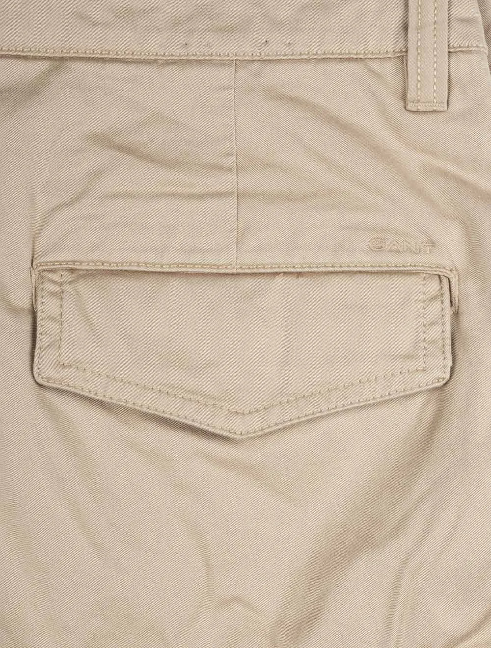 Relaxed Fit Twill Cargo Shorts Dark Khaki