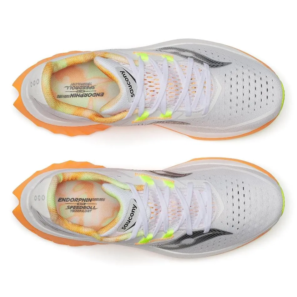 Saucony Men's Endorphin Speed 4 Running Shoes in White/Peel SS25 Shoes_Saucony