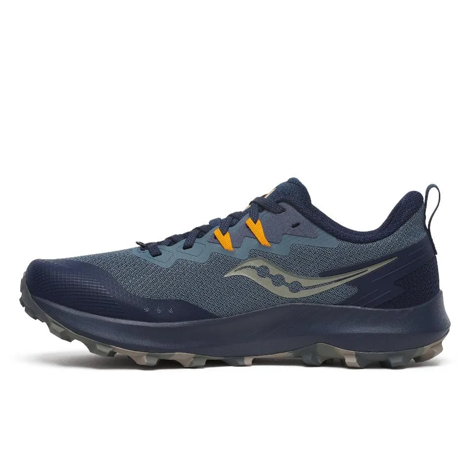 Saucony Men's Peregrine 14 Trail Running Shoes in Dusk/Navy AW24 Shoes_Saucony