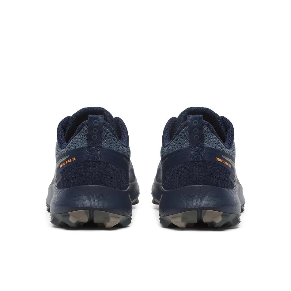 Saucony Men's Peregrine 14 Trail Running Shoes in Dusk/Navy AW24 Shoes_Saucony