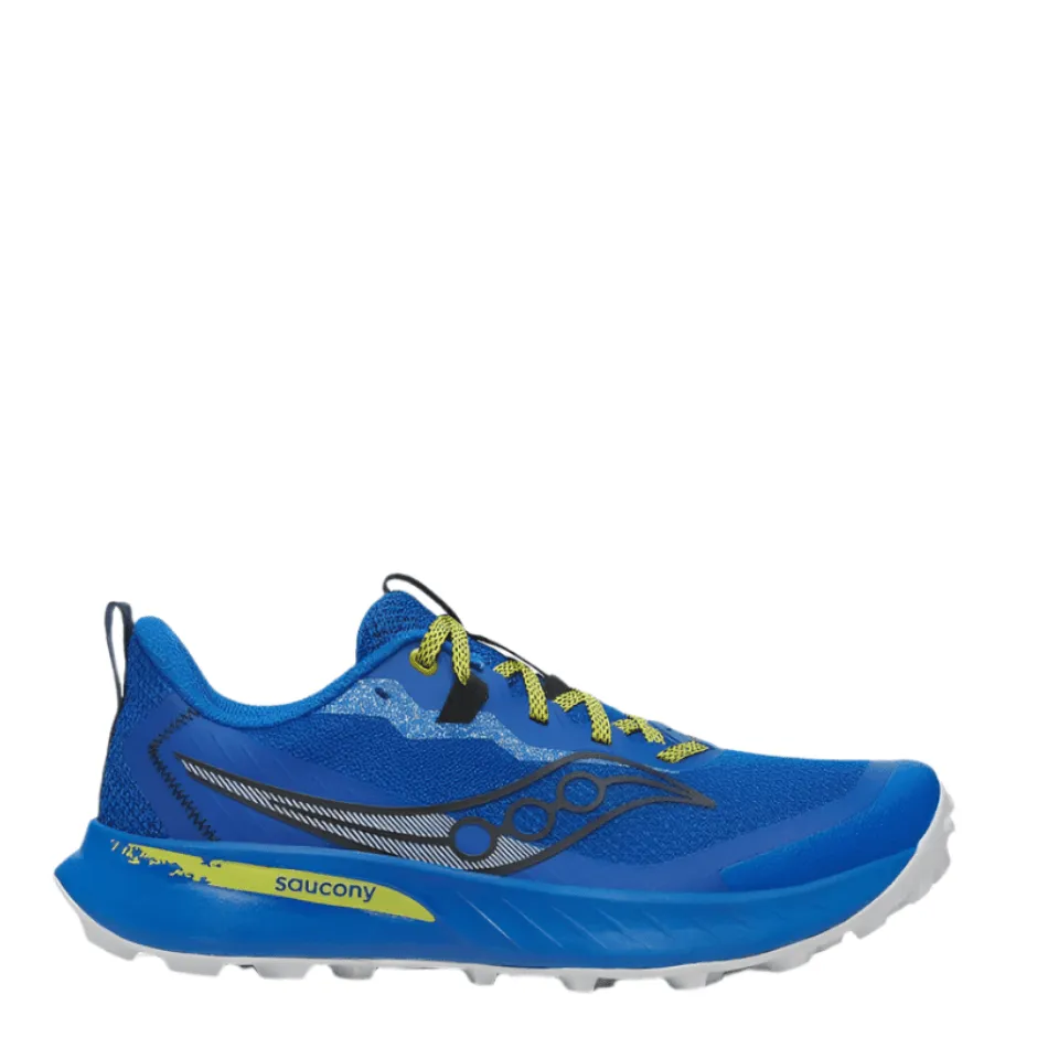 Saucony Men's Peregrine 15 Running Shoes in Skydiver/Pickle SS25 Shoes_Saucony