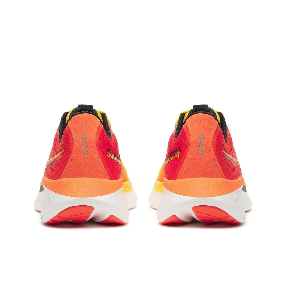 Saucony Men's Ride 18 Running Shoes in Pollen/Pepper SS25 Shoes_Saucony