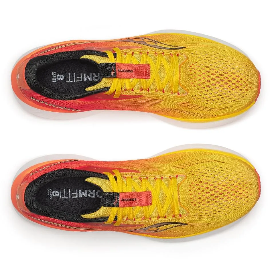 Saucony Men's Ride 18 Running Shoes in Pollen/Pepper SS25 Shoes_Saucony
