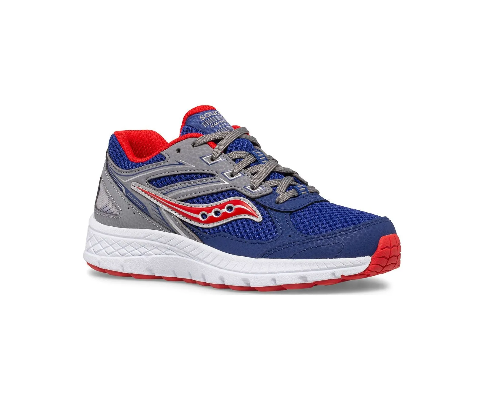 Saucony Shoes Cohesion 14 Lace Sneaker Navy/Red (1Y-7Y)