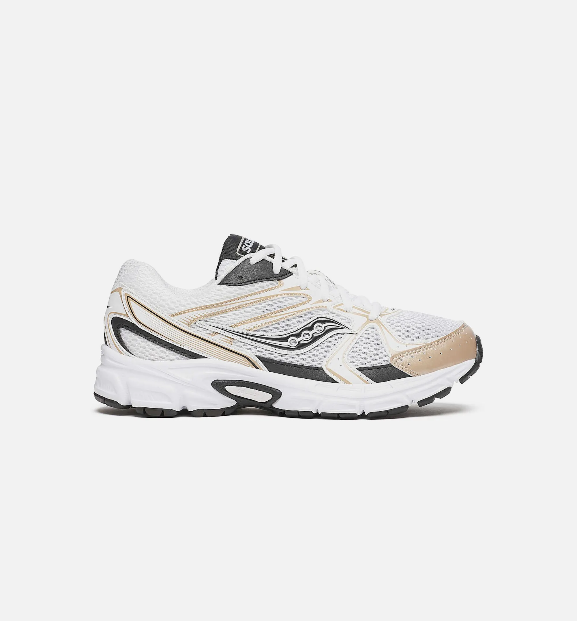Saucony Shoes Ride Millennium Mens Lifestyle Shoe - White/Gold/Black