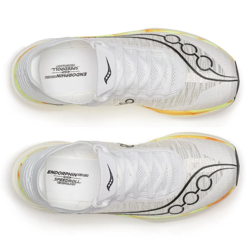 Saucony Unisex Endorphin Elite 2 Running Shoes in White/Peel SS25 Shoes_Puma