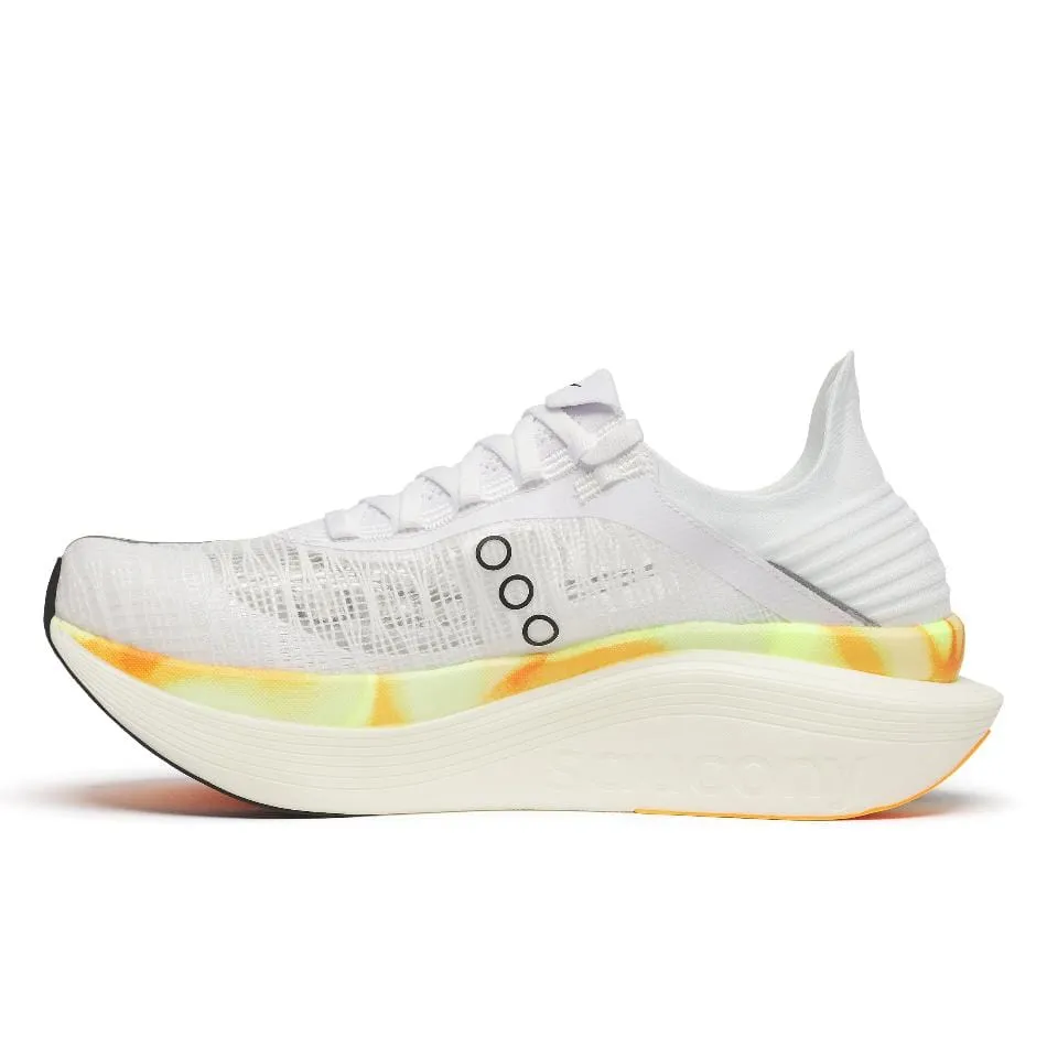 Saucony Unisex Endorphin Elite 2 Running Shoes in White/Peel SS25 Shoes_Puma