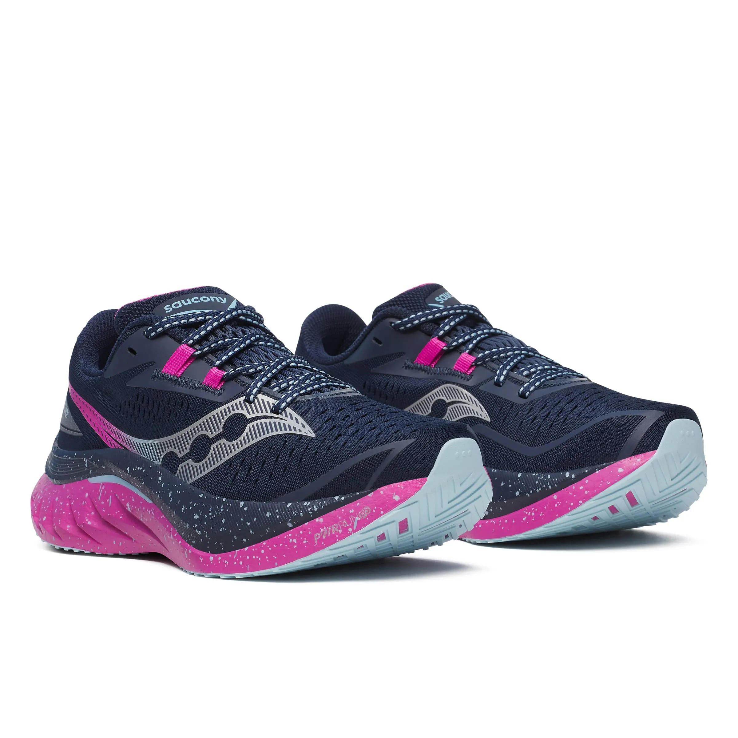 Saucony Women's Endorphin Speed 4 Running Shoes in Navy/Fuchsia SS25