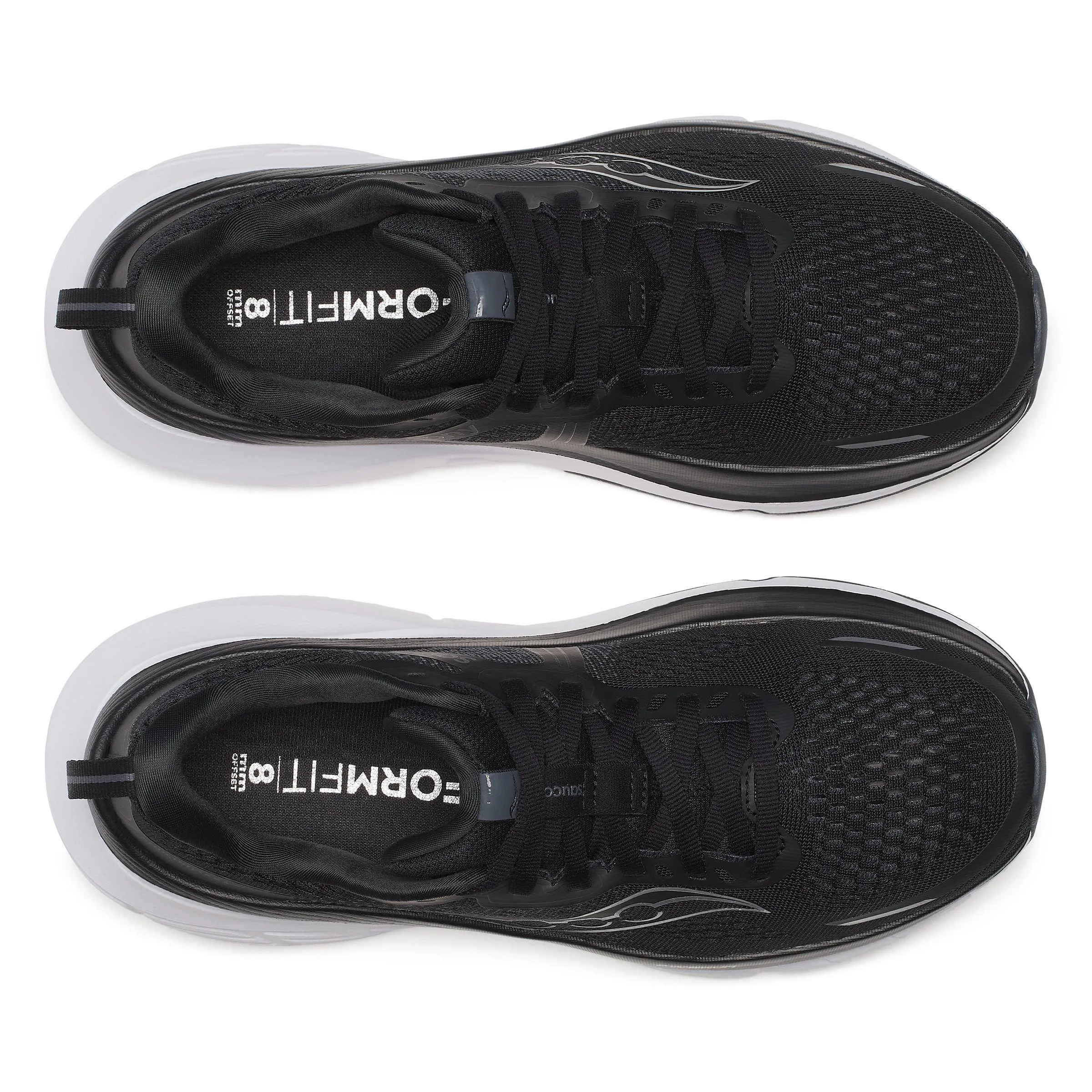 Saucony Women's Guide 18 Running Shoes in Black/White SS25 Shoes_Saucony