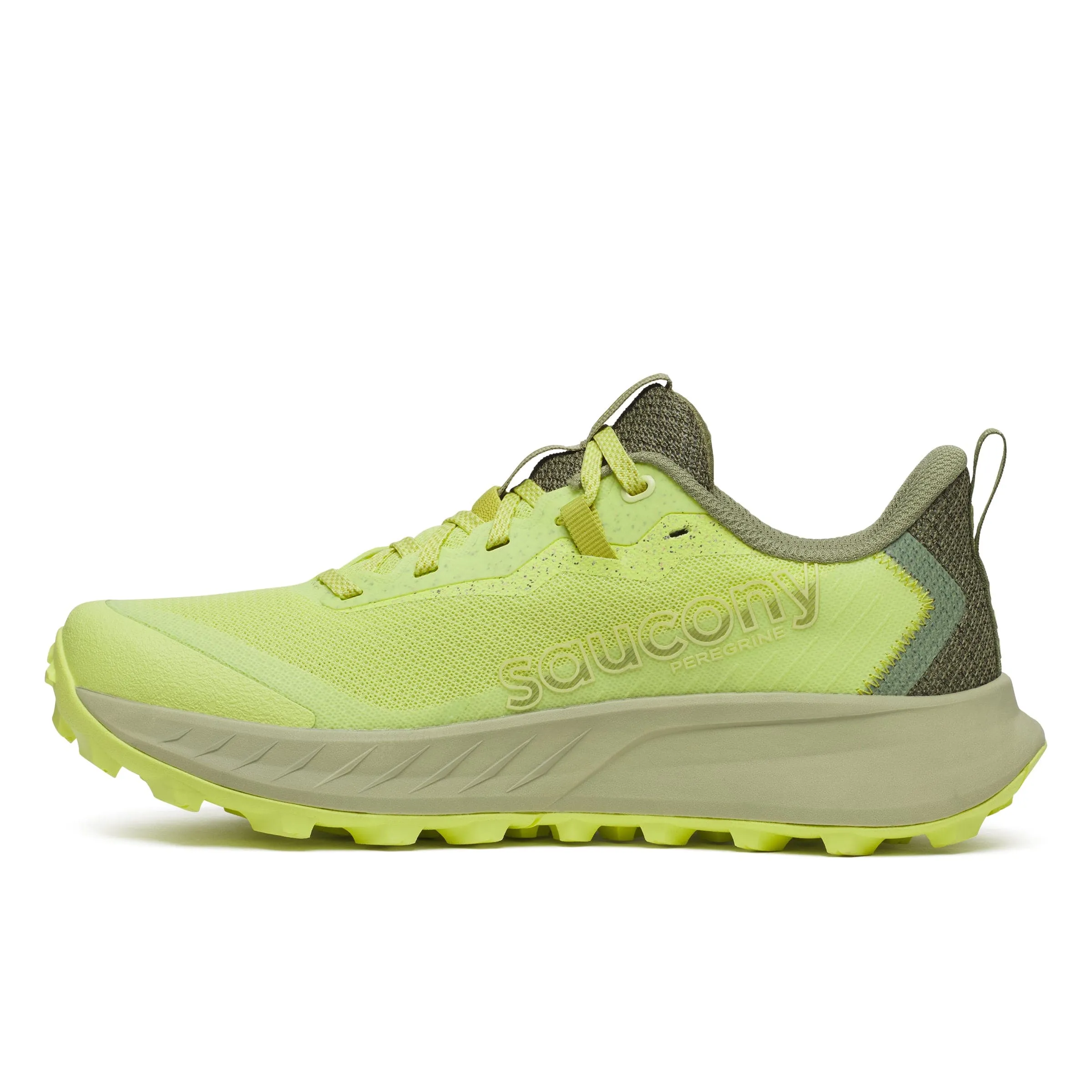 Saucony Women's Peregrine 15 Trail Running Shoes in Sunny/Hemlock SS25 Shoes_Saucony