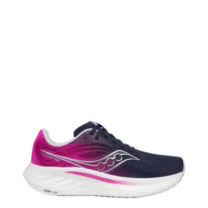 Saucony Women's Ride 18 Running Shoes in Navy/Fuchsia SS25 Shoes_Saucony