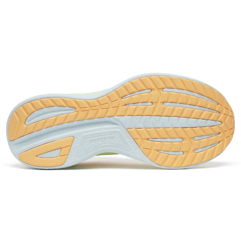 Saucony Women's Ride 18 Running Shoes in Peach/Sunny SS25 Shoes_Saucony