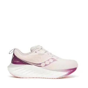 Saucony Women's Triumph 22 Running Shoes in Moon/Eggplant AW24 Shoes_Puma