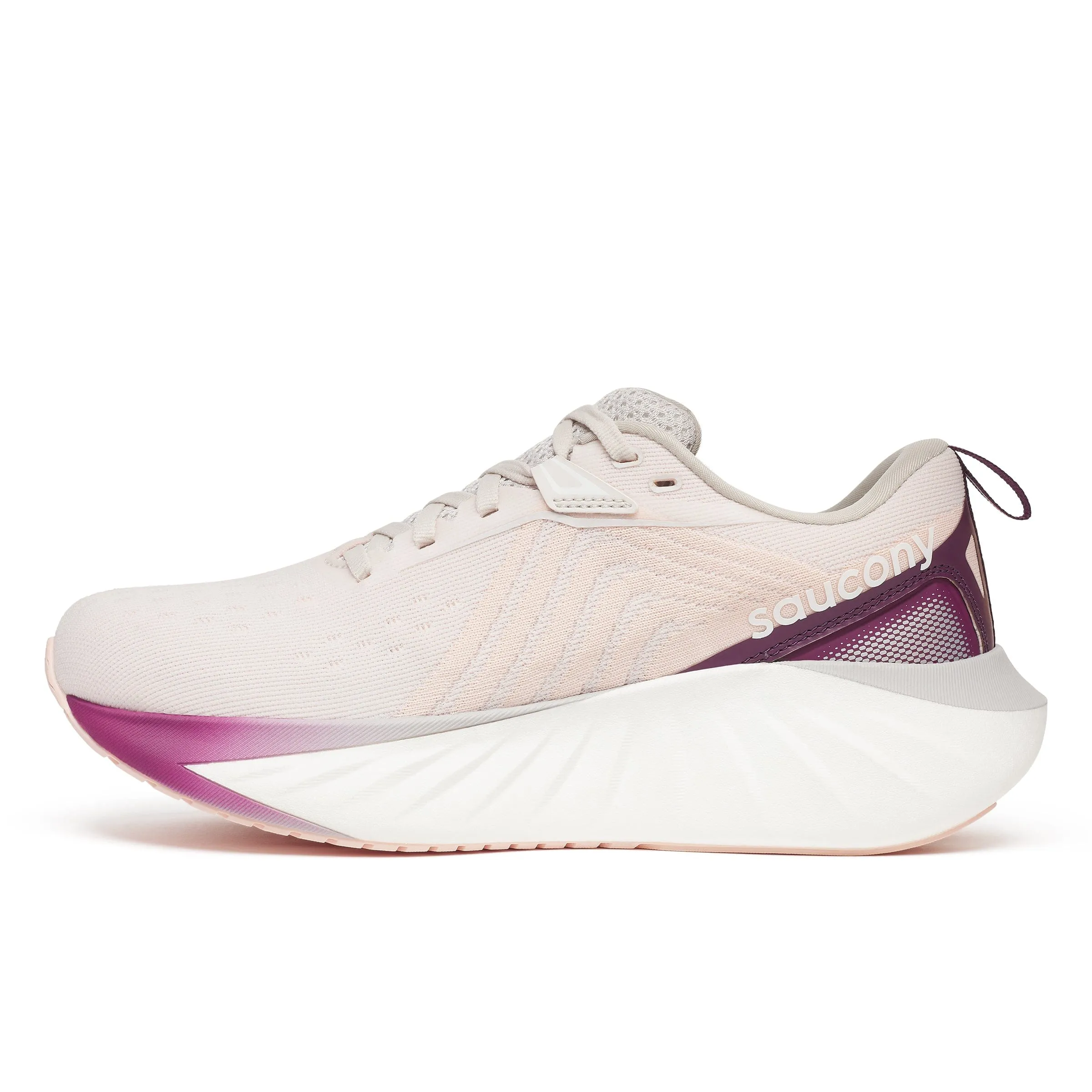 Saucony Women's Triumph 22 Running Shoes in Moon/Eggplant AW24 Shoes_Puma