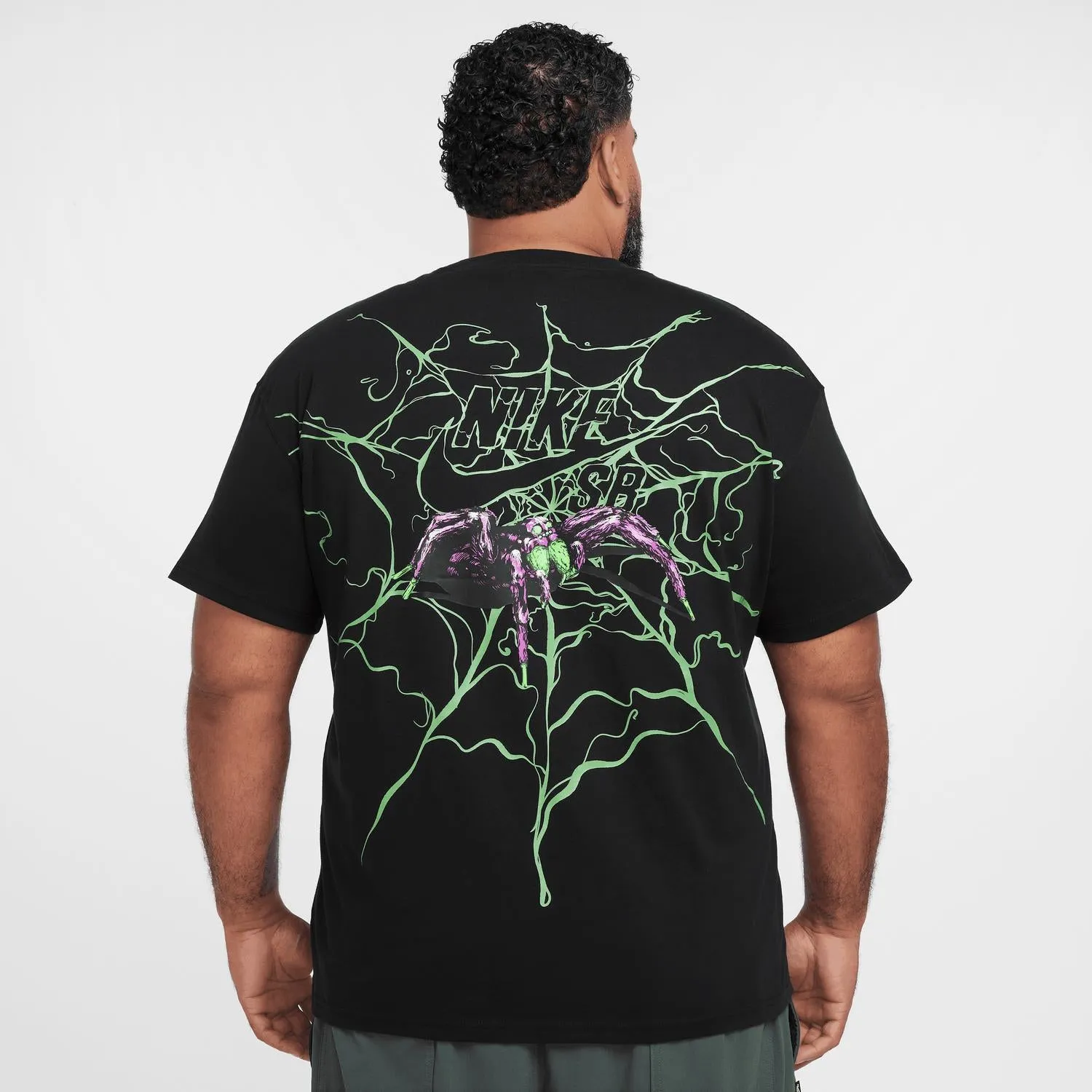 Sb Spider Crewneck T-Shirt In Black