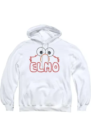 Sesame Street Elmo Letters Adult Pull Over Hoodie