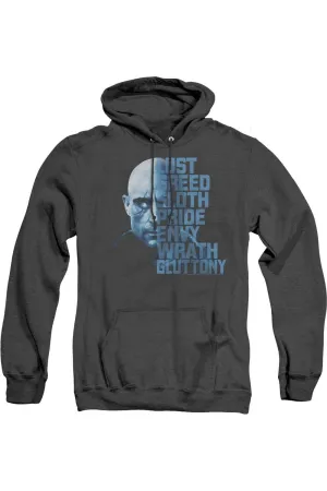 Shazam Movie Evil Sivana Adult Heather Hoodie / Hooded Sweatshirt