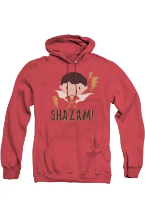 Shazam Movie Shazam Chibi Adult Heather Hoodie / Hooded Sweatshirt