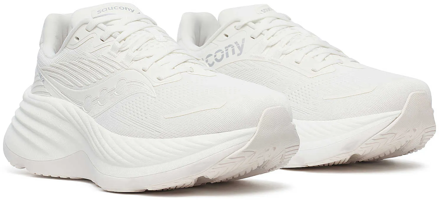 Shoes Saucony Saucony Hurricane 24 Mens Running Shoes - White