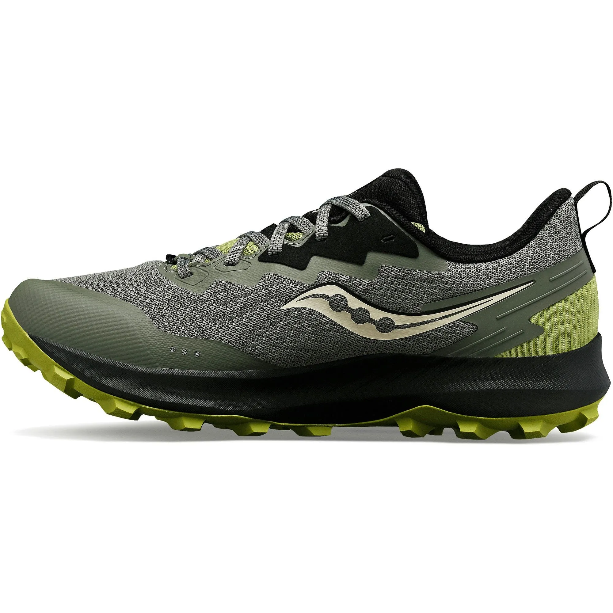Shoes Saucony Saucony Peregrine 14 GORE-TEX Mens Trail Running Shoes - Green