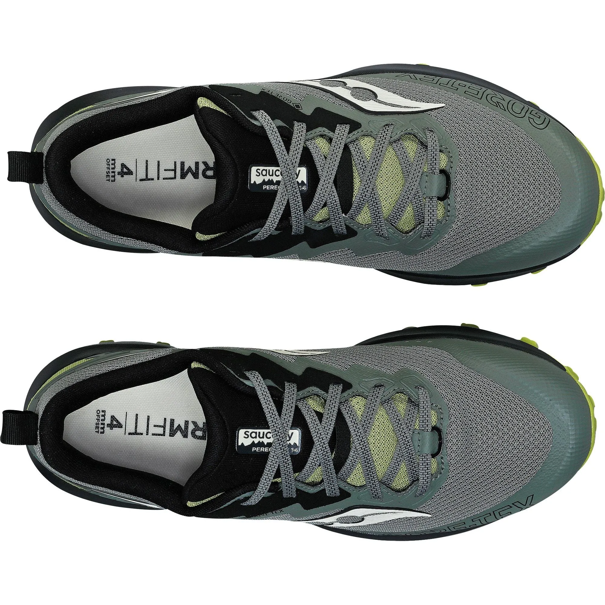 Shoes Saucony Saucony Peregrine 14 GORE-TEX Mens Trail Running Shoes - Green