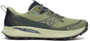 Shoes Saucony Saucony Peregrine 15 GORE-TEX Mens Trail Running Shoes - Green