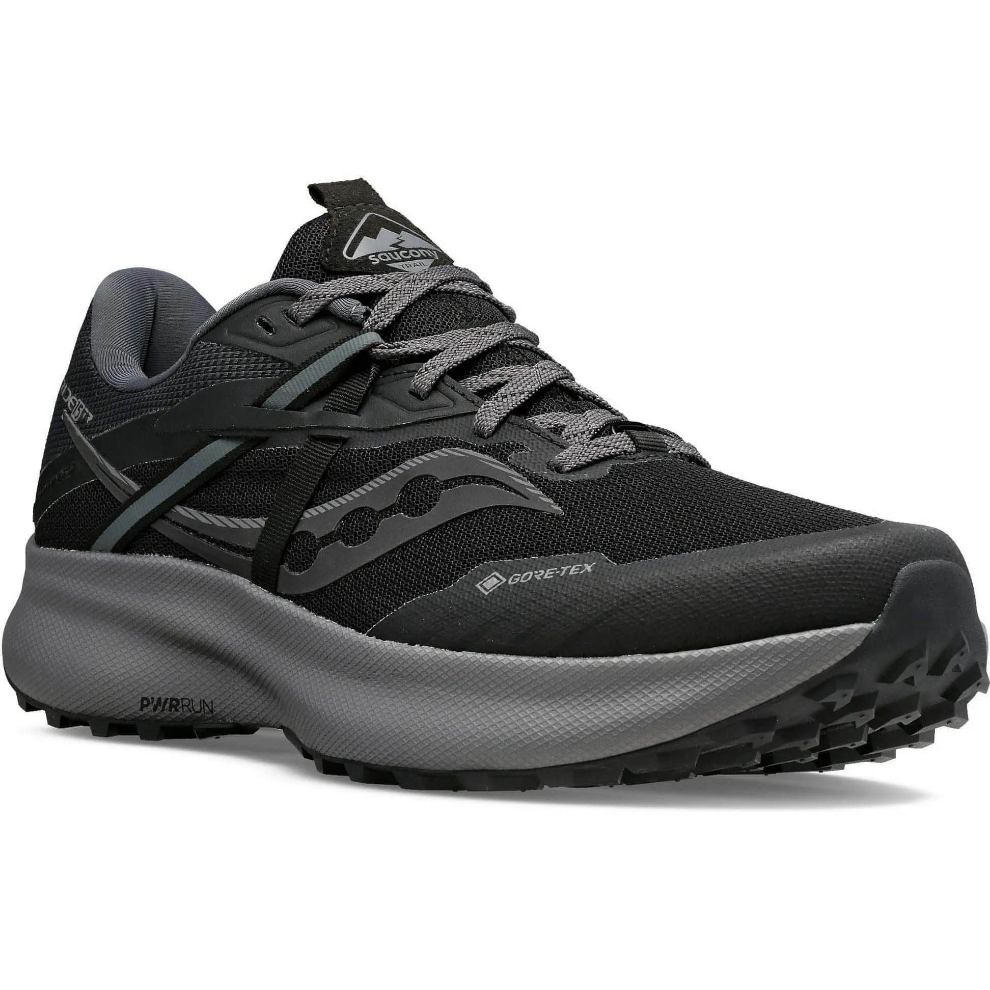 Shoes Saucony Saucony Ride 15 TR GORE-TEX Mens Trail Running Shoes - Black