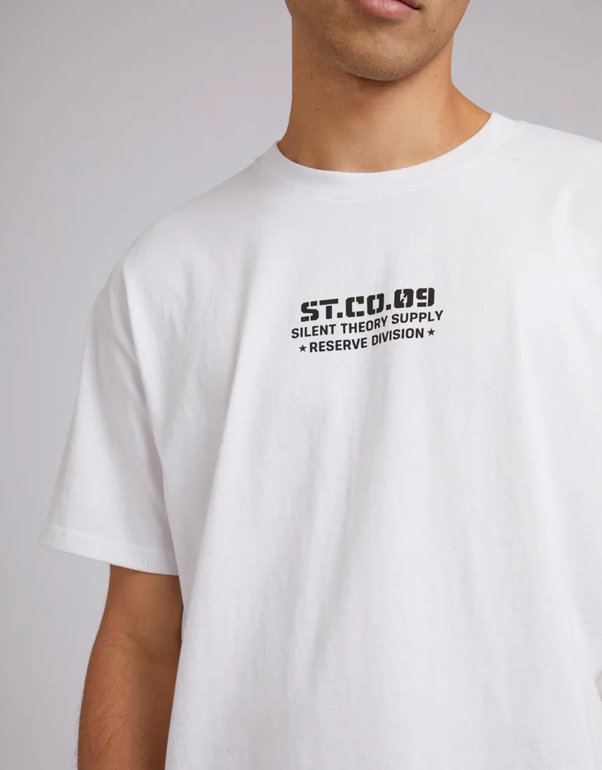 Silent Theory Mens Division Tee White
