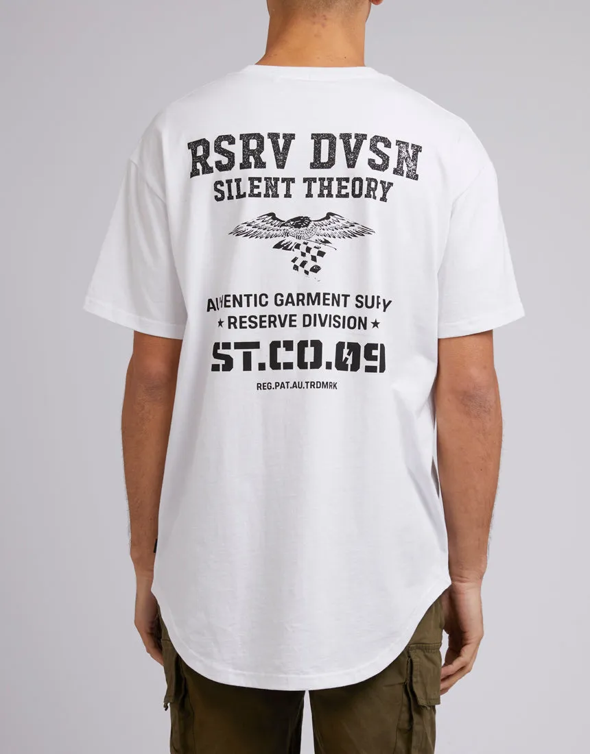 Silent Theory Mens Division Tee White