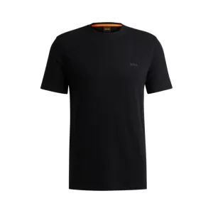 Slub-cotton T-shirt with logo detail