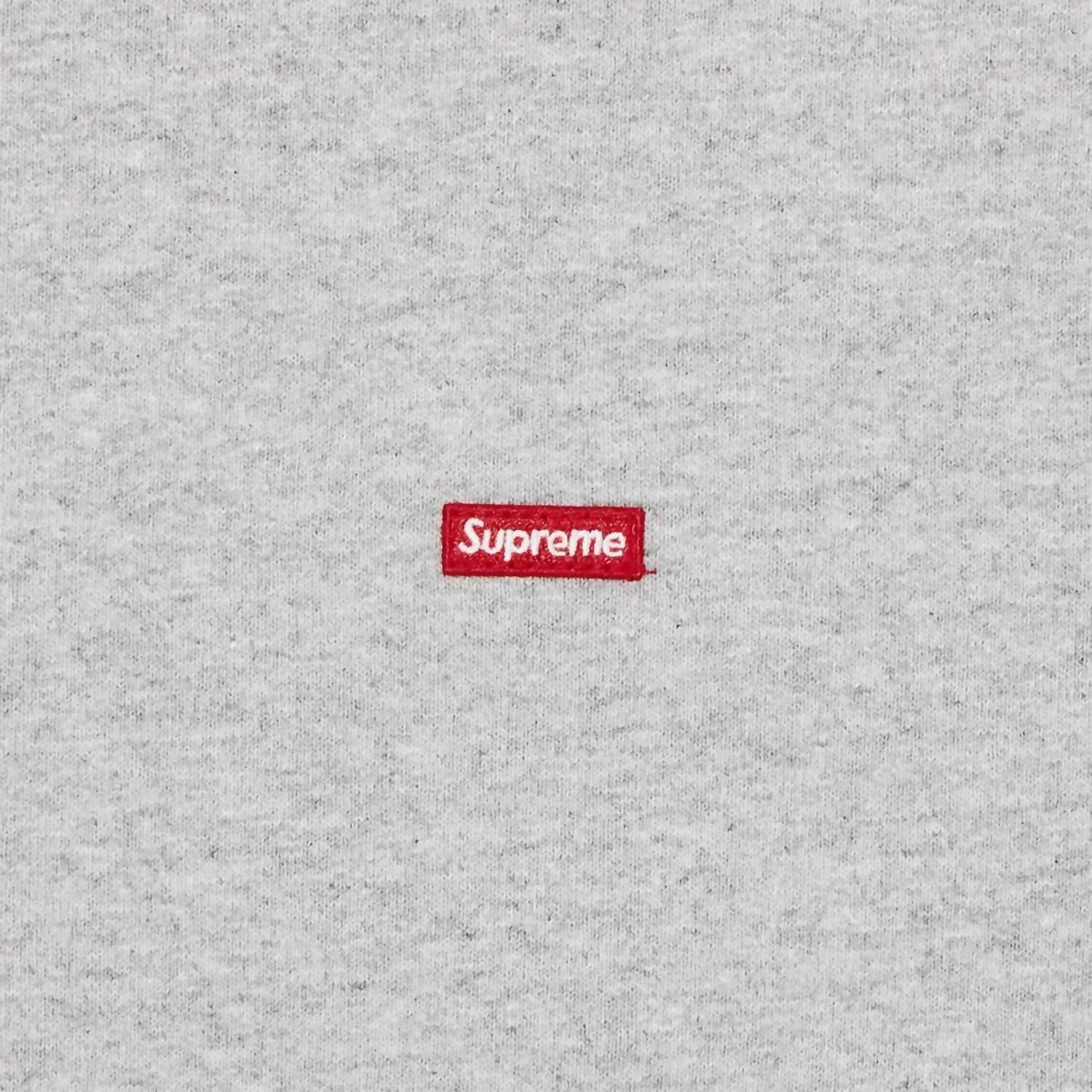 Small Box Logo Crew Neck Sweatshirt In Ash Grey