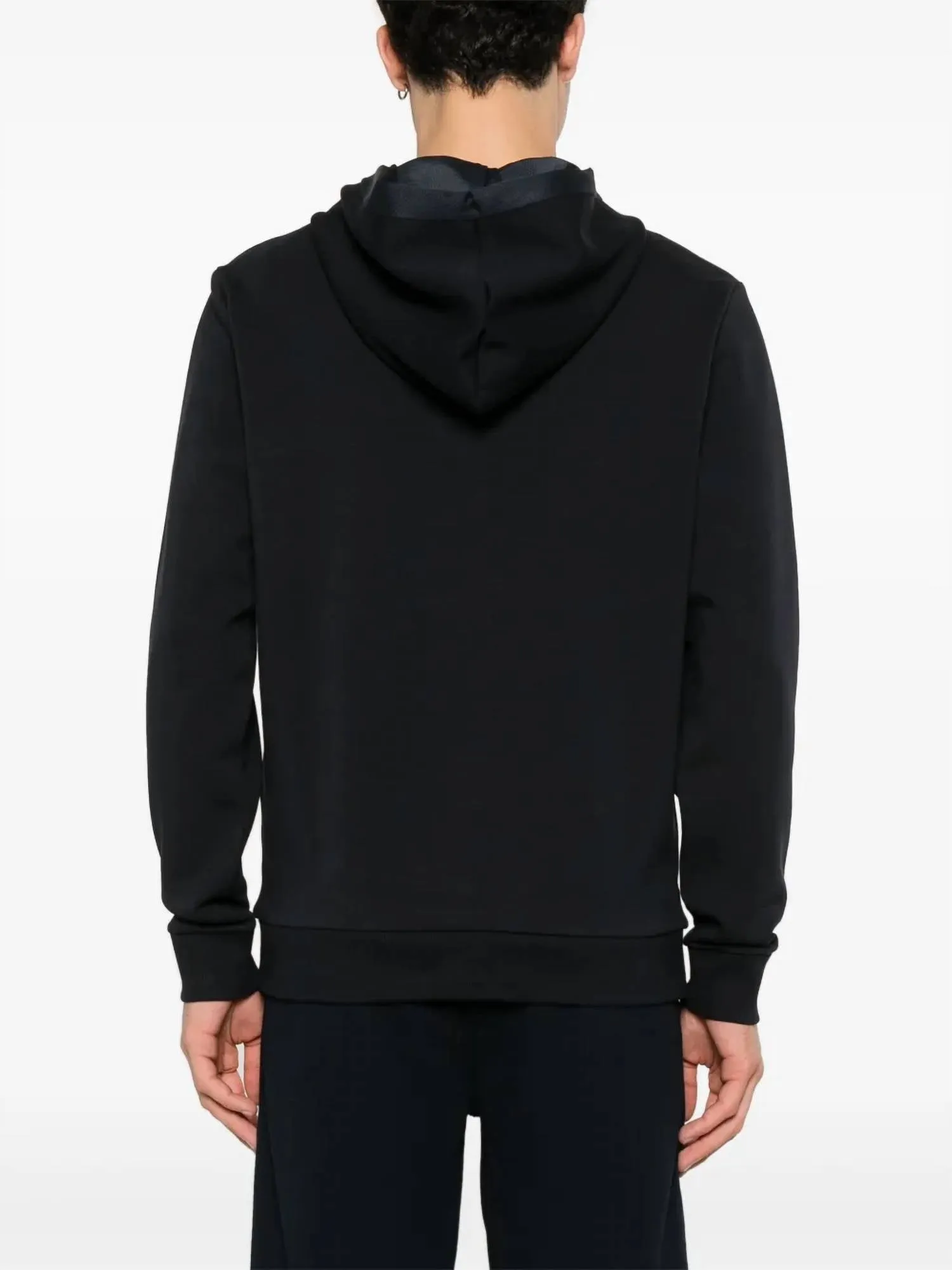 Soody Rubberized Logo Hoodie Sweatshirt In Navy Blue