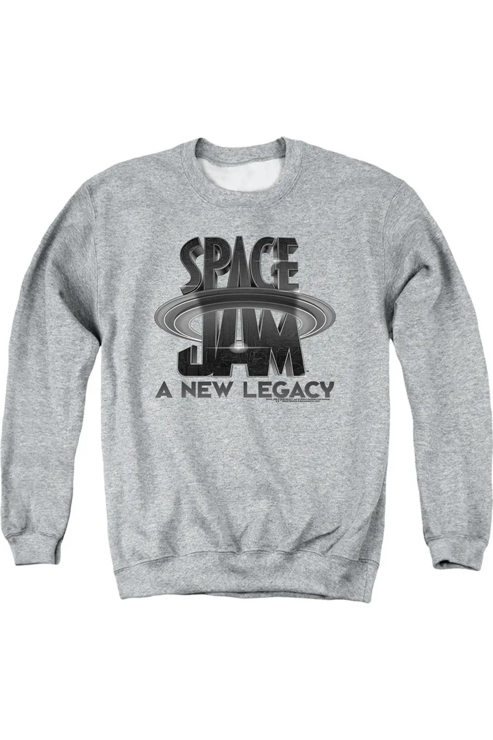 Space Jam 2 Space Jam 2 Logo Black Adult Crewneck Sweatshirt
