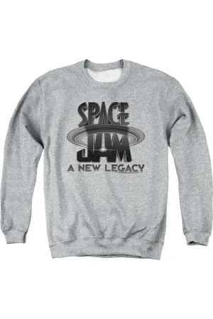 Space Jam 2 Space Jam 2 Logo Black Adult Crewneck Sweatshirt