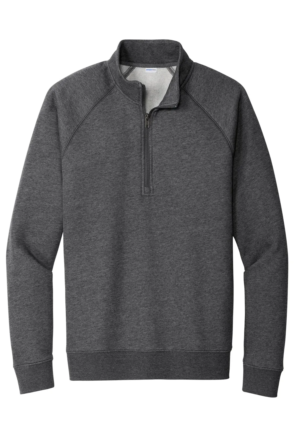 Sport-Tek Mens Drive Fleece 1/4 Zip Sweatshirt - Heather Graphite Grey
