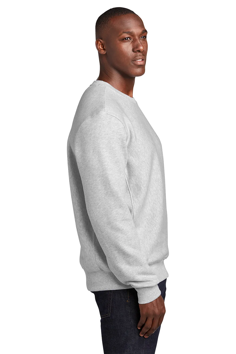 Sport-Tek Mens Fleece Crewneck Sweatshirt - Heather Grey