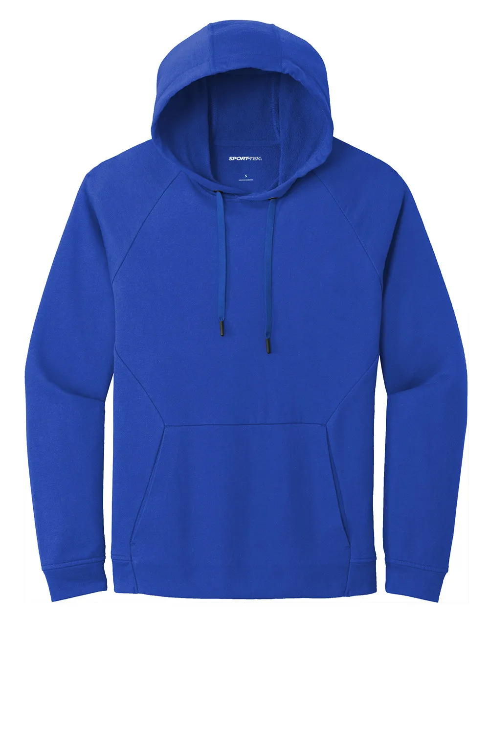 Sport-Tek Mens French Terry Hooded Sweatshirt Hoodie w/ Pouch Pocket - True Royal Blue - Closeout