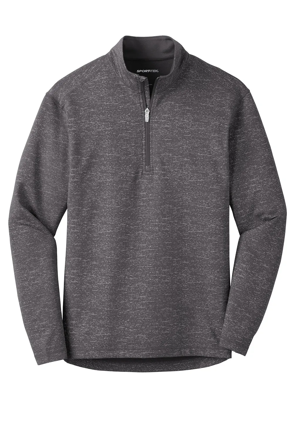 Sport-Tek Mens Sport-Wick Moisture Wicking 1/4 Zip Sweatshirt - Charcoal Grey - Closeout